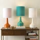 preview thumbnail 2 of 20, Modern Emily Table Lamp with Glazed Ceramic Base