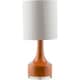preview thumbnail 5 of 20, Modern Emily Table Lamp with Glazed Ceramic Base Brown/Off-White