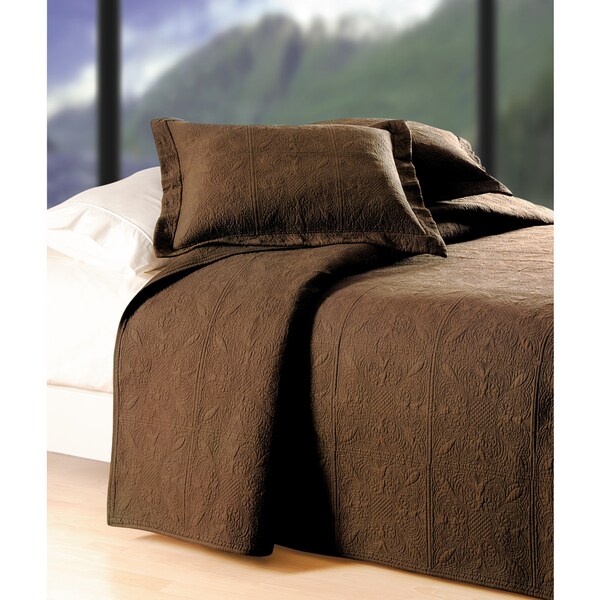 Chocco Brown Matelasse Quilt