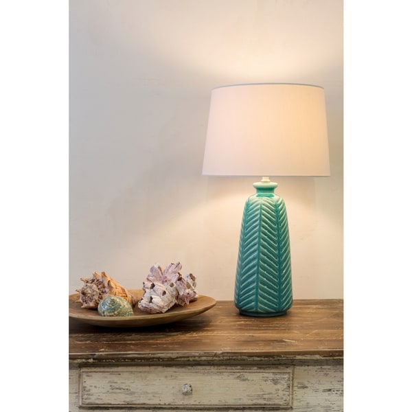Rustic Jack Table Lamp with Glazed Ceramic Base