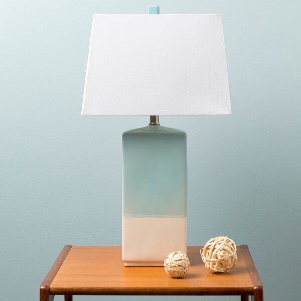 Havenside Home Naples Rustic Table Lamp with Glazed Ceramic Base