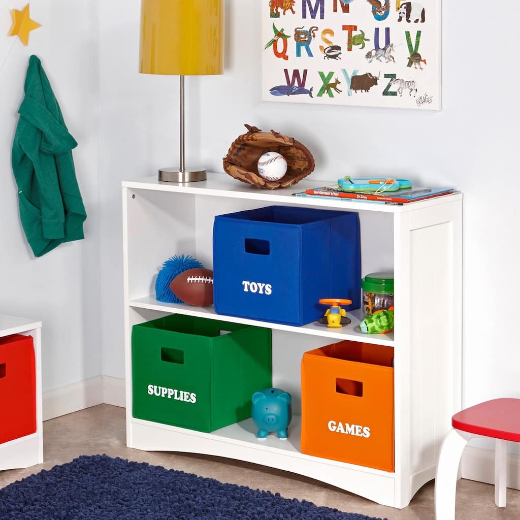 RiverRidge Kids' Folding Storage Bins with 'Games' Print