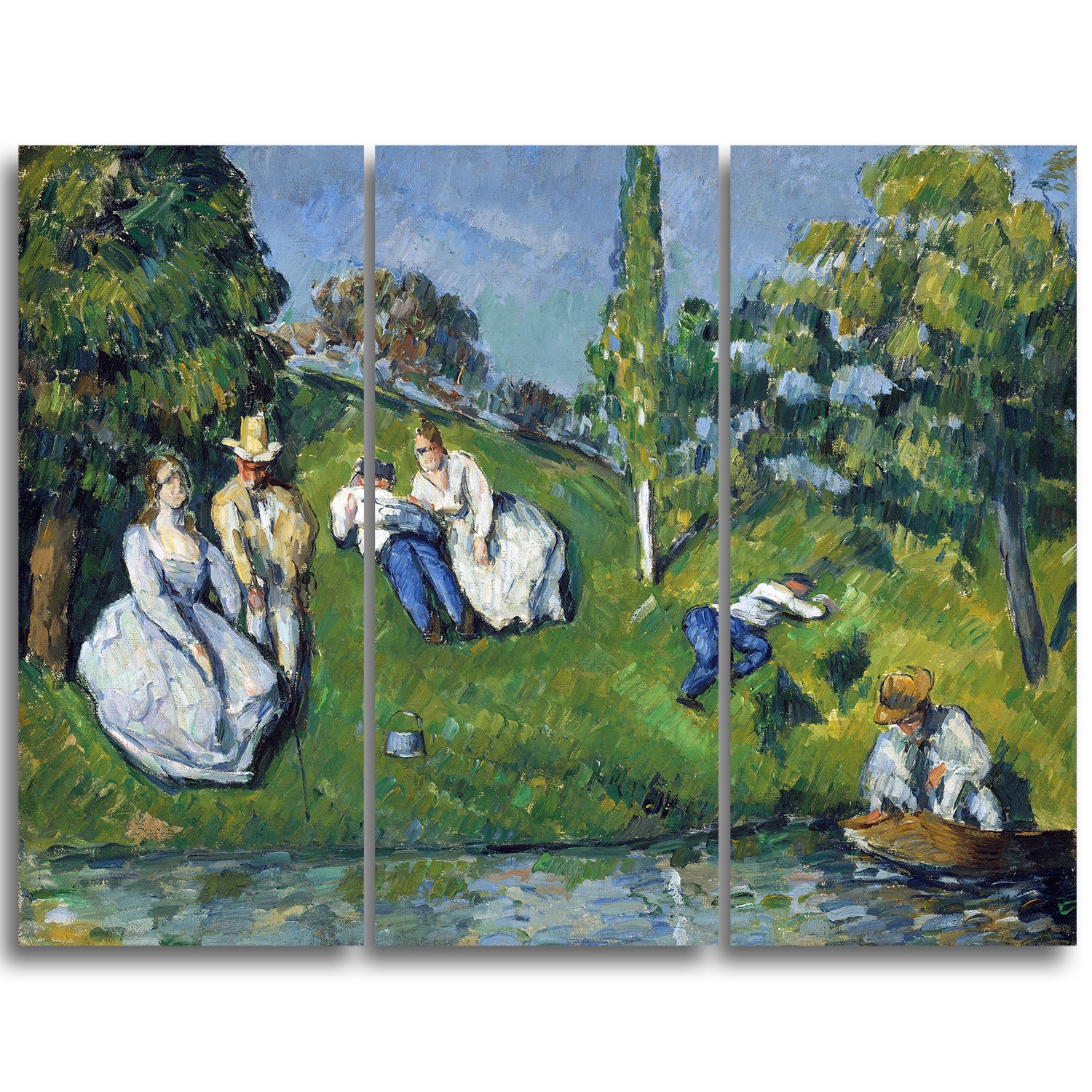 Design Art 'Paul Cezanne - The Pond' Canvas Art Print