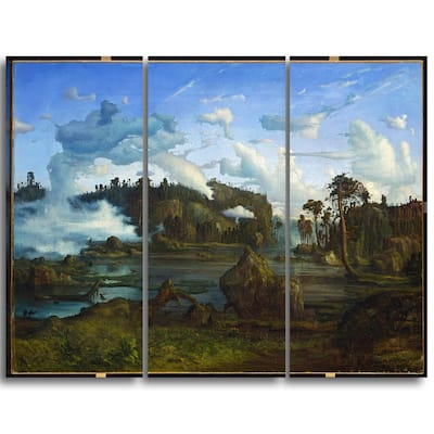 Design Art "Lars Hertervig - The Tarn" Canvas Art Print