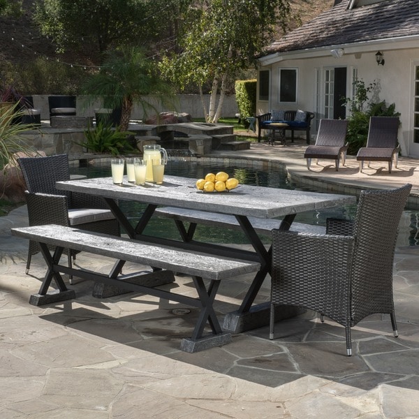 Concrete patio 2024 set for sale