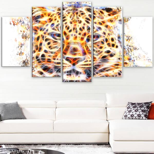 Design Art 'Fetching Feline' Large Animal Canvas Artwork Print