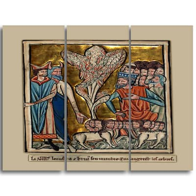 Design Art "William de Brailes - The Eighth Plague" Religious Canvas Art