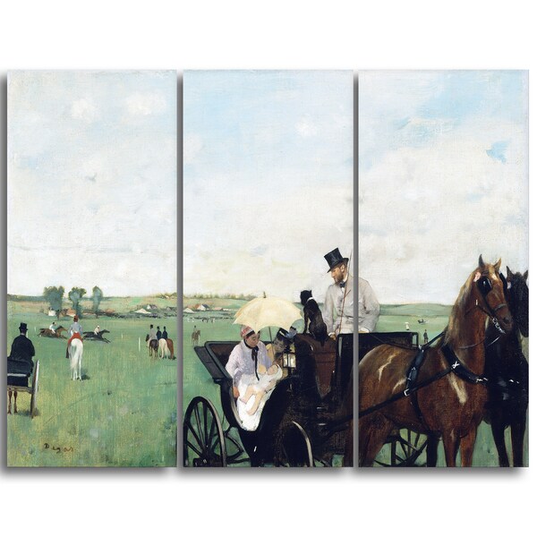 Shop Design Art 'Edgar Degas - At the Races in the Countryside ...