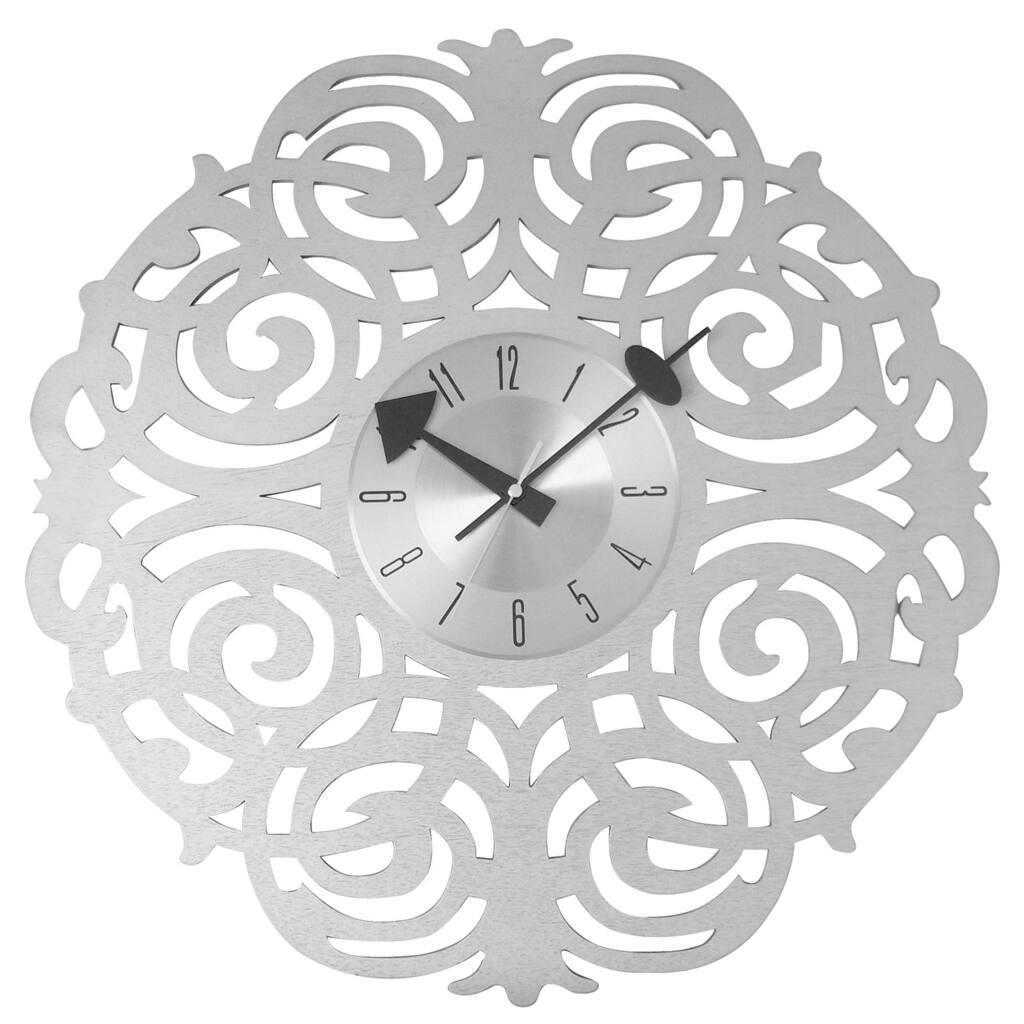 Mid Century Modern Clock in handmade twine