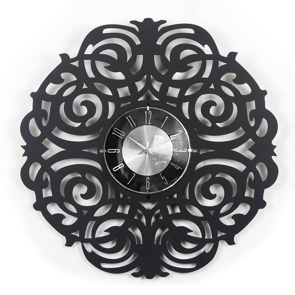 Mid-century Modern Handmade 20-inch Wood Twine Clock