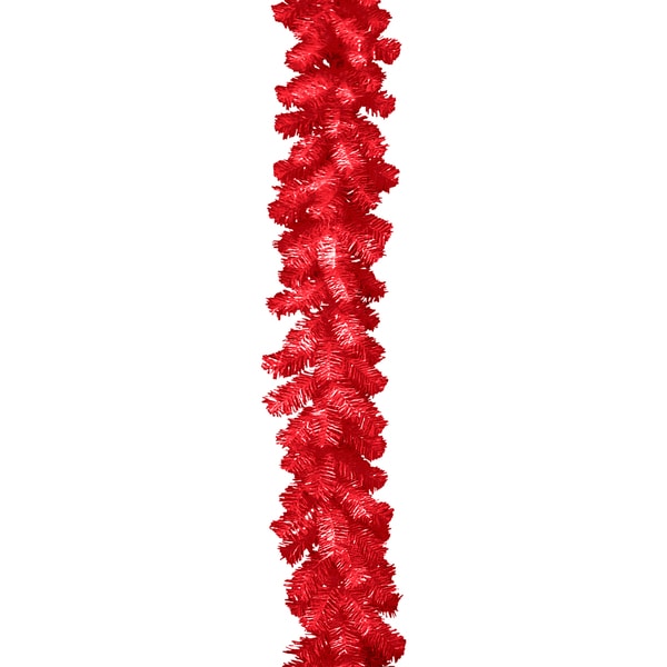 Shop Red 6-foot Tinsel Garland - Overstock - 10660137