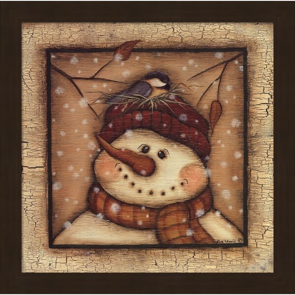 Shop Kim Lewis 'Snowman II' Framed Art - Free Shipping Today ...