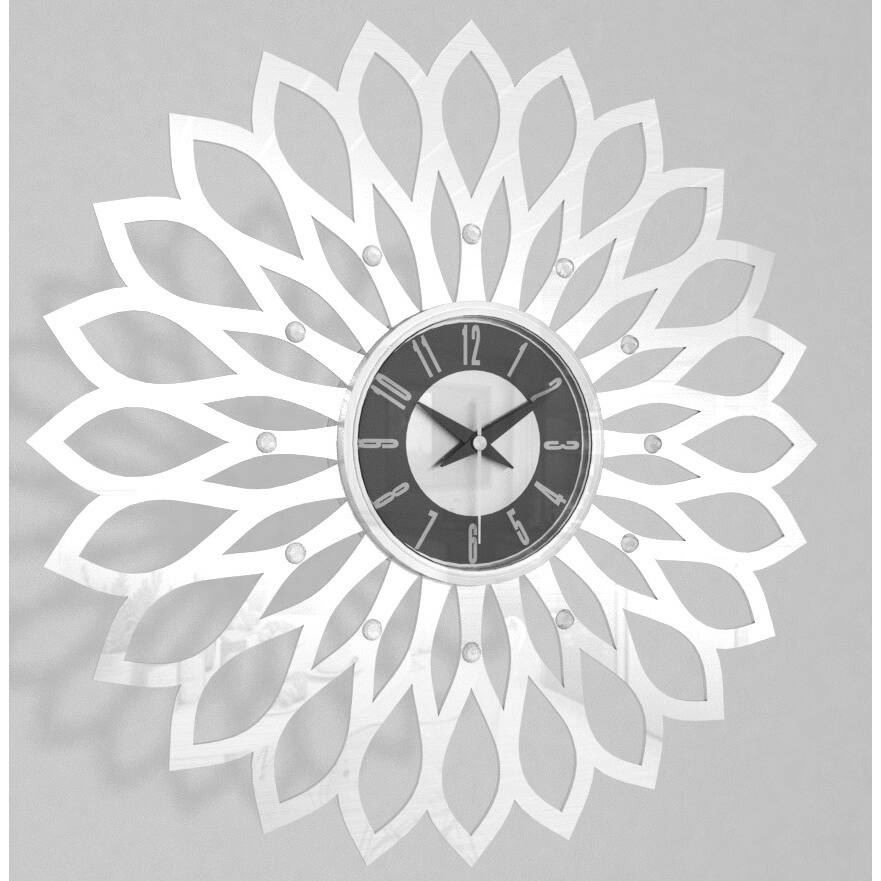 Mid-century Modern 20-inch Wooden Starburst Clock