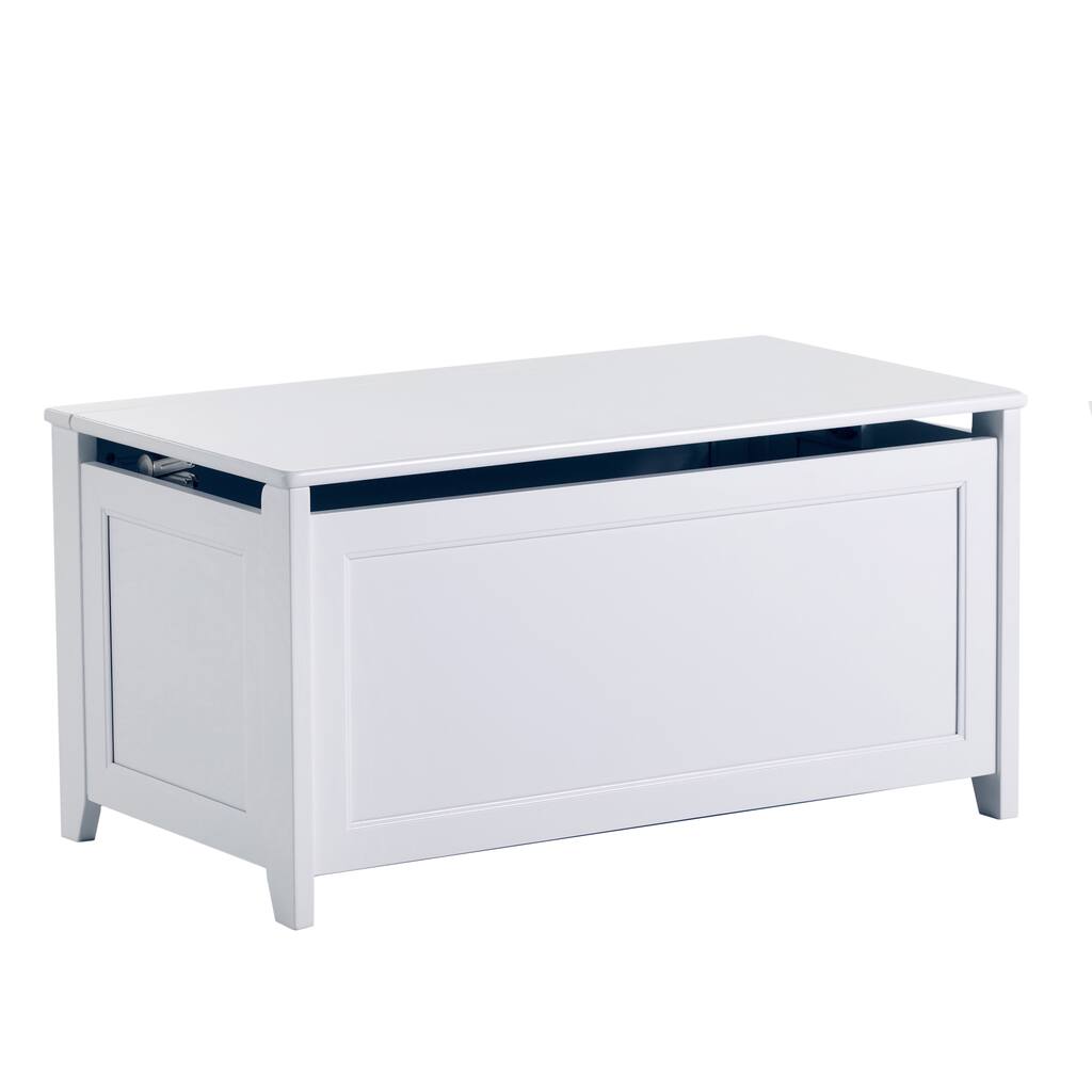 NE Kids School House White Toy Box
