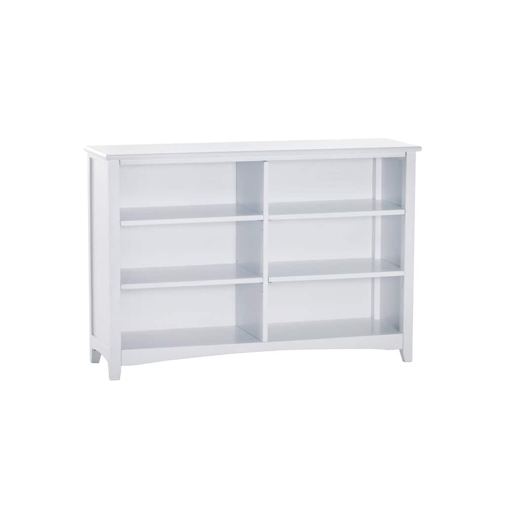 NE Kids School House White Horizontal Bookcase - Natural