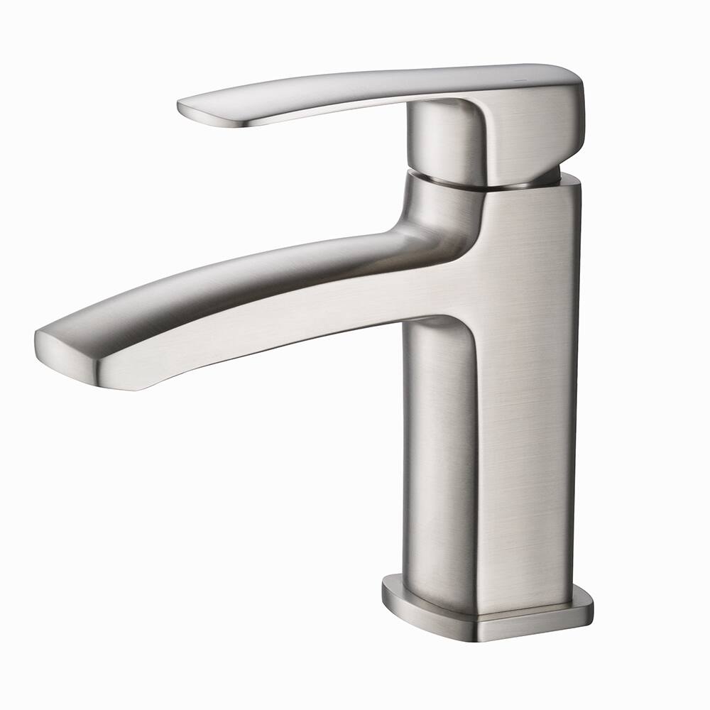 Fresca Fiora Brushed Nickel Single-hole Mount Vanity Faucet - Brushed Nickel