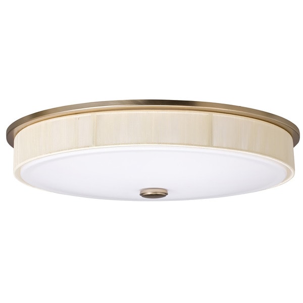 Transitional 3-light Painted Champagne Flush Mount Light