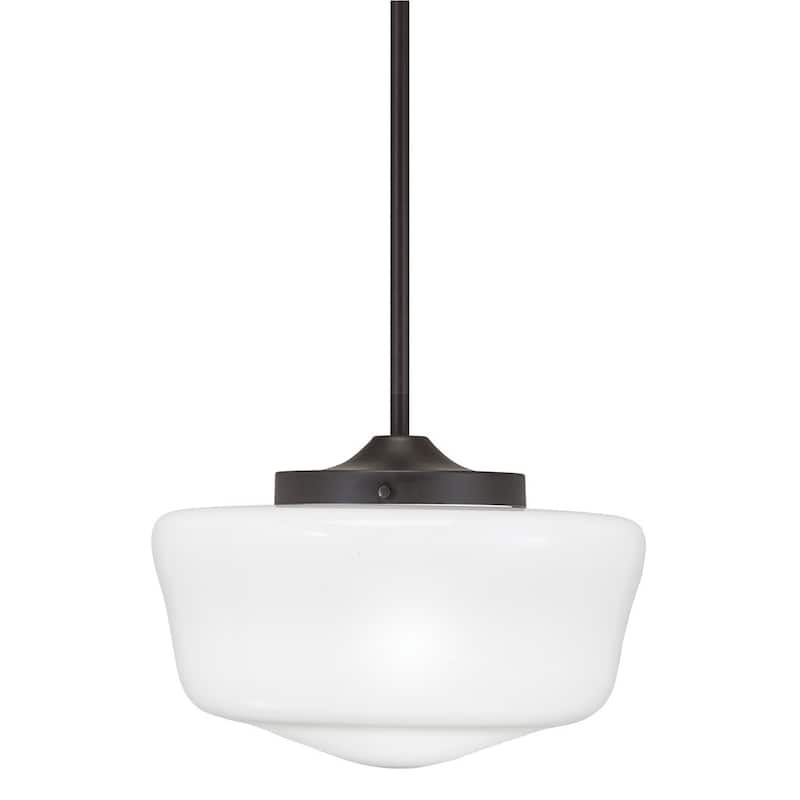 Transitional 1-light Bronze Mini Pendant