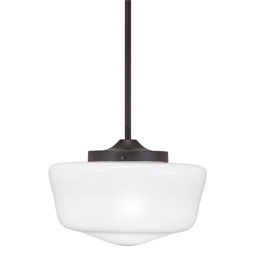 Transitional 1-light Bronze Mini Pendant