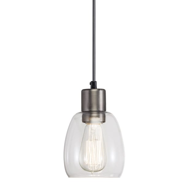 Transitional 1 Light Antique Pewter Mini Pendant On Transitional 1 Light Antique Pewter Mini Pendant