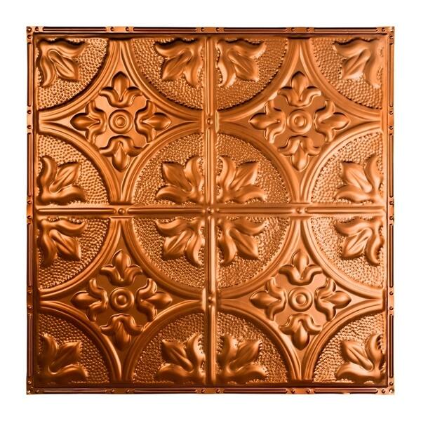 Shop Great Lakes Tin Jamestown Copper 2 Foot X 2 Foot Nail Up