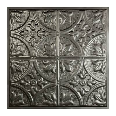 Great Lakes Tin Jamestown Argento 2-foot x 2-foot Lay-in Ceiling Tile