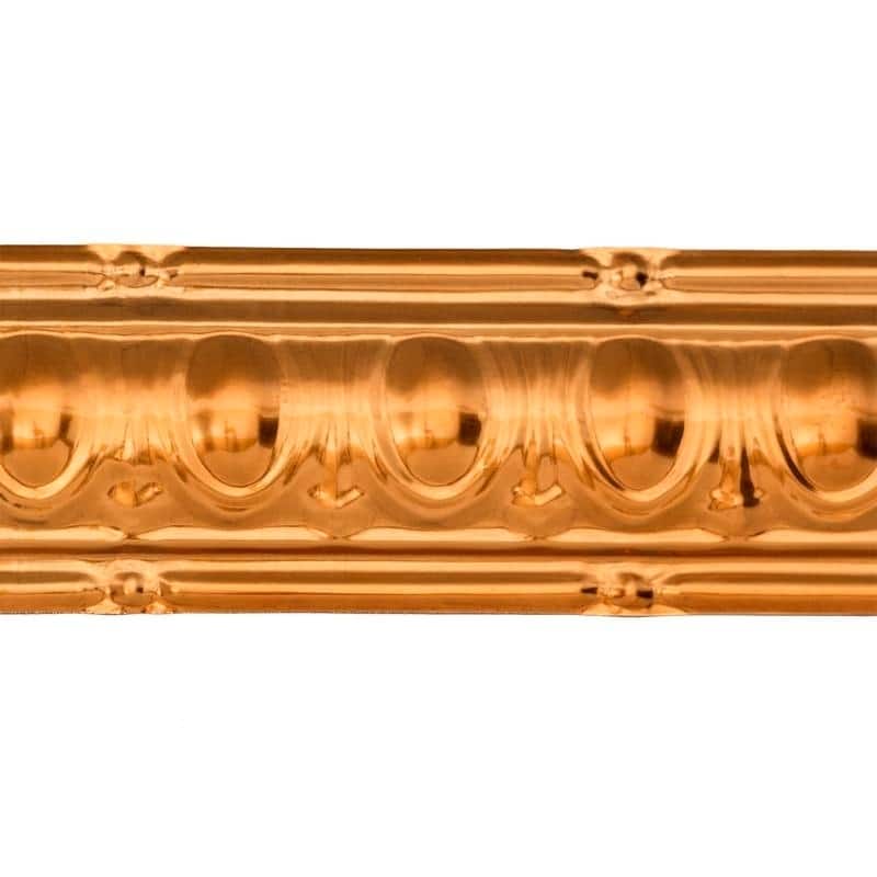 Great Lakes Tin Huron Copper 48-inch Crown Molding (5 Pack) - 5 Pack