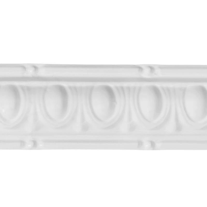 Great Lakes Tin Huron Matte White 48-inch Crown Molding (5 Pack) - 5 Pack
