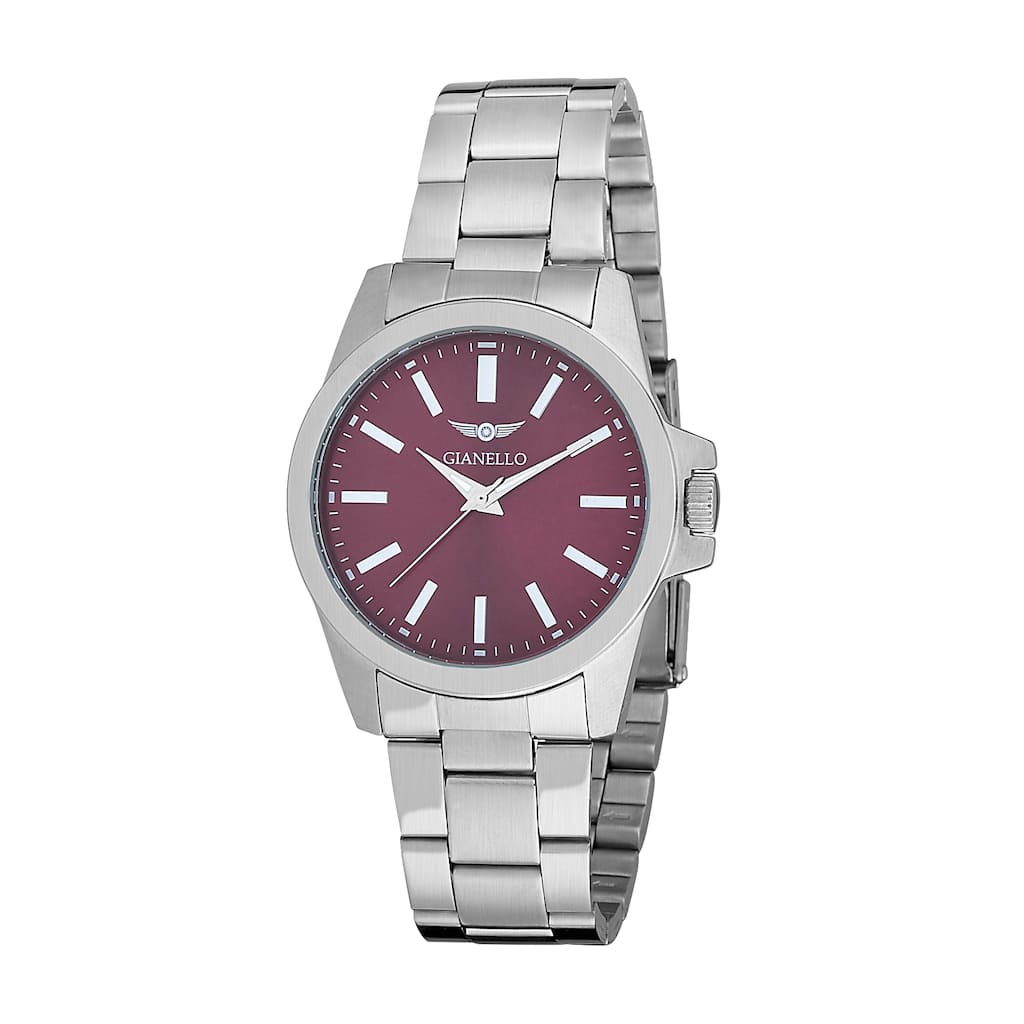 Gianello Men's Stainless Bracelet Color Dial Watch