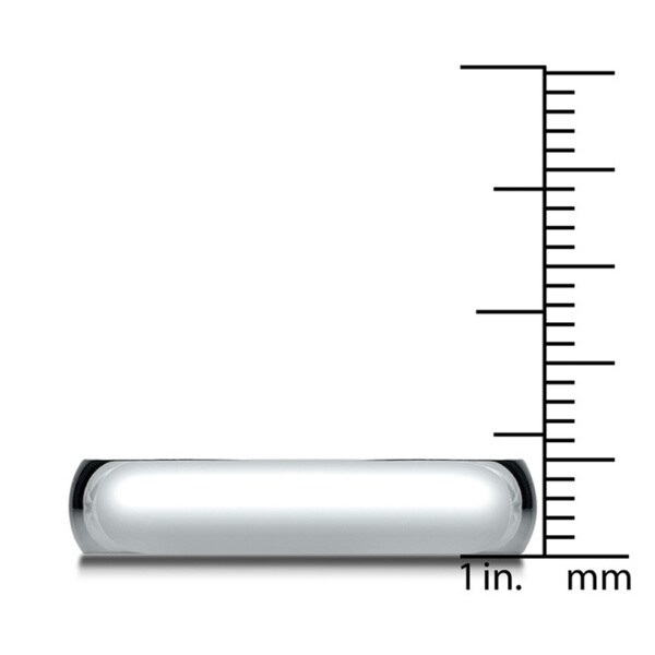 18k White Gold 5mm Traditional Wedding Band - 18K White Gold - 18K White Gold