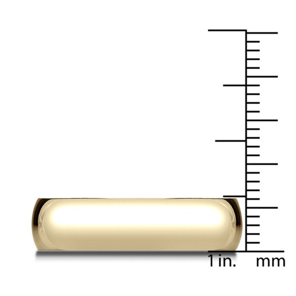 6mm 18k Yellow Gold Traditional Wedding Band - 18K Yellow Gold - 18K Yellow Gold