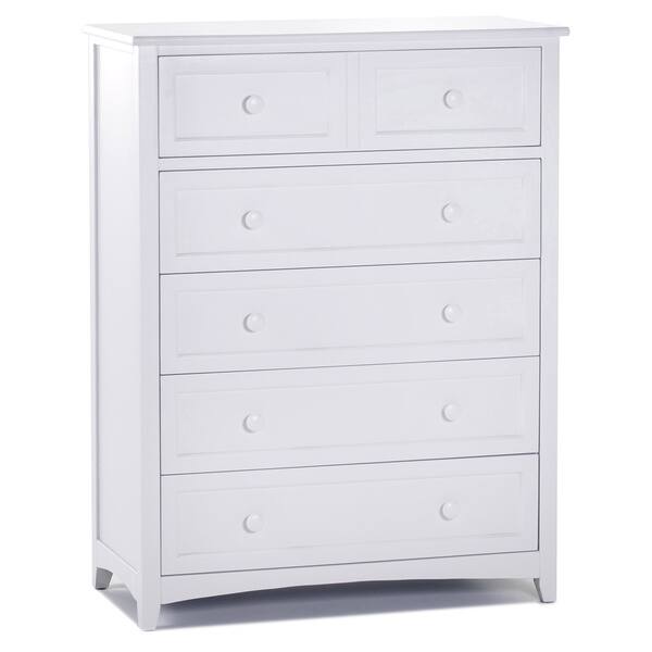 Shop Ne Kids School House White 5 Drawer Chest Free Shipping