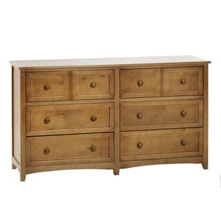 Honey Finish Kids Dressers For Less School House Pecan 6 Drawer Dresser