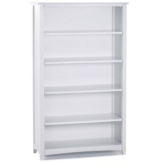 White Finished 3-tiered Tall Bookcase - 16601277 - Overstock.com ...