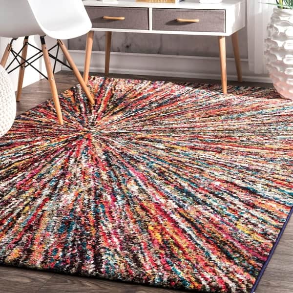 Nuloom Rainbow Multi Retro Firework Kids Area Rug On Sale Overstock 10666219