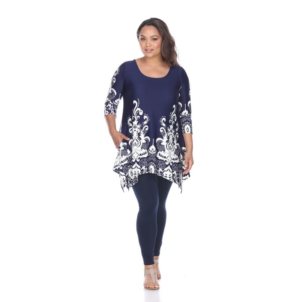 white mark plus size tops