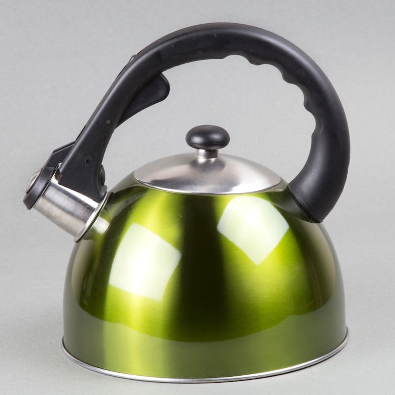 Creative Home Satin Splendor 2.8 Quart Stainless Steel Whistling Tea