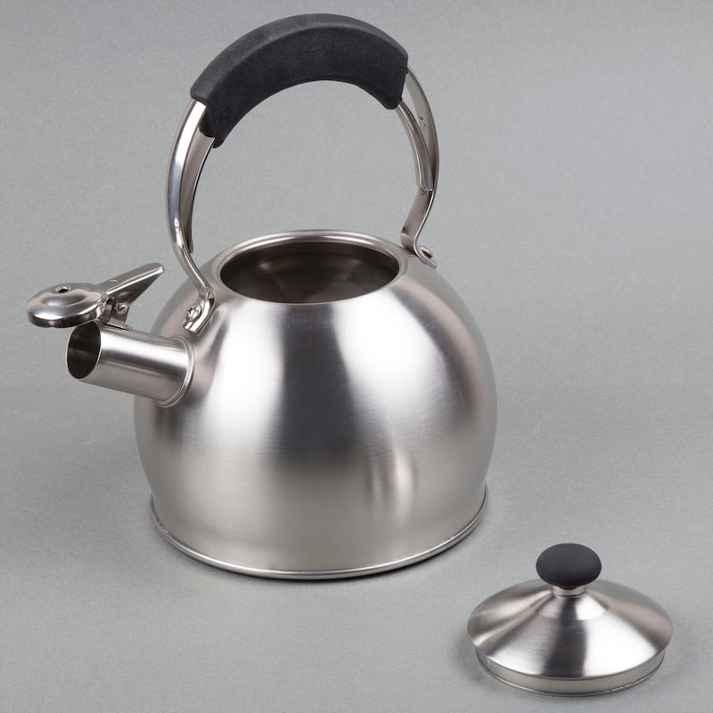 Creative Home Galaxy 2.6 Qt Stainless Steel Whistling Tea Kettle with Aluminum Capsulated Bottom