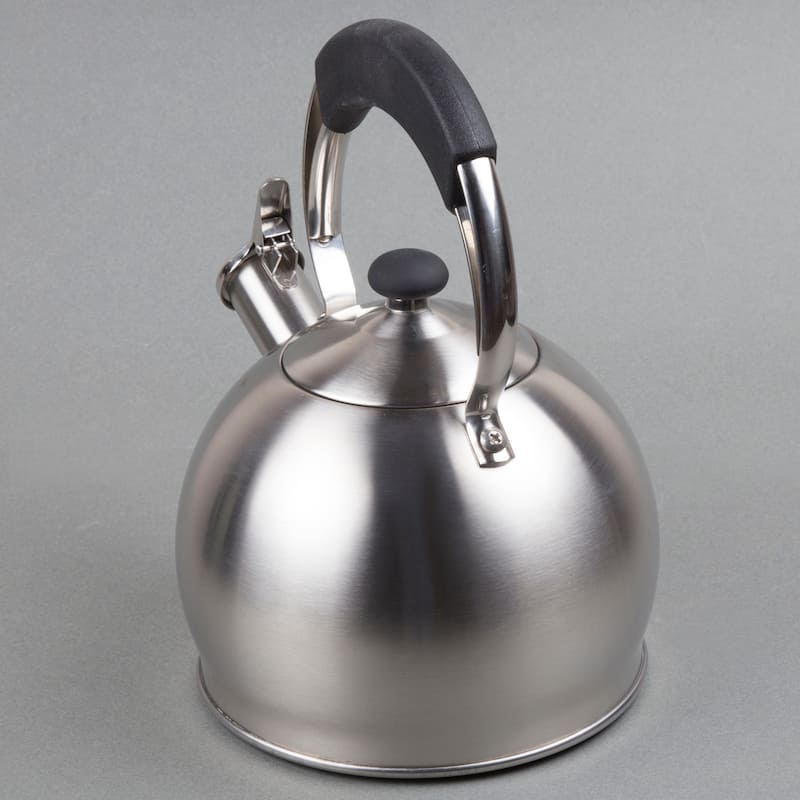 Creative Home Galaxy 2.6 Qt Stainless Steel Whistling Tea Kettle with Aluminum Capsulated Bottom