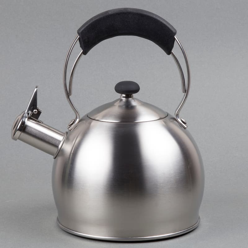 Creative Home Galaxy 2.6 Qt Stainless Steel Whistling Tea Kettle with Aluminum Capsulated Bottom