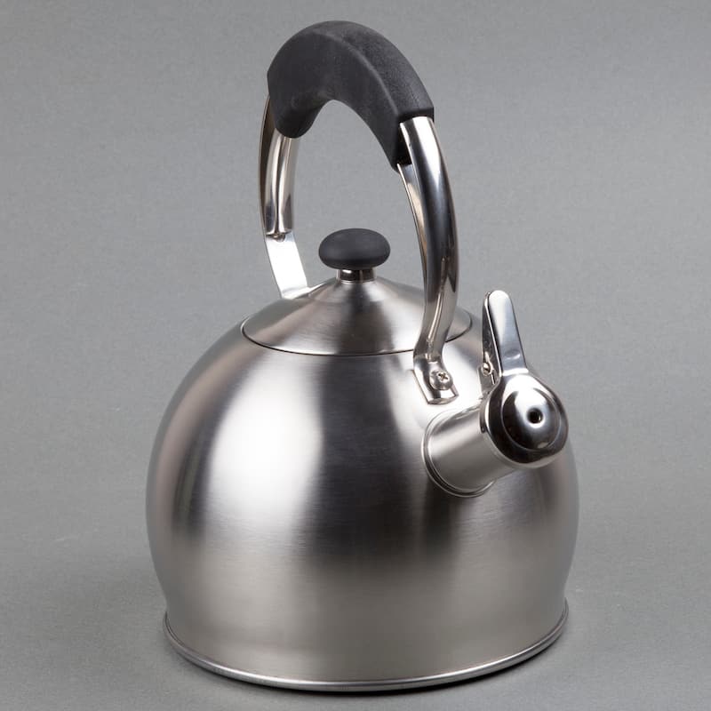 Creative Home Galaxy 2.6 Qt Stainless Steel Whistling Tea Kettle with Aluminum Capsulated Bottom