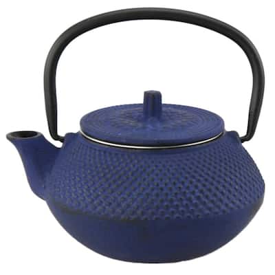 Creative Home Kyusu Blue Cast Iron 10 oz. Tea Pot