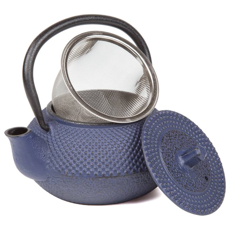 Creative Home Kyusu Blue Cast Iron 10 oz. Tea Pot