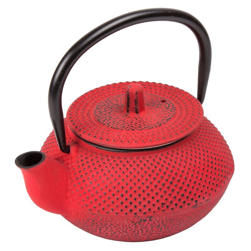 Creative Home Kyusu Red Cast Iron 10 oz. Tea Pot