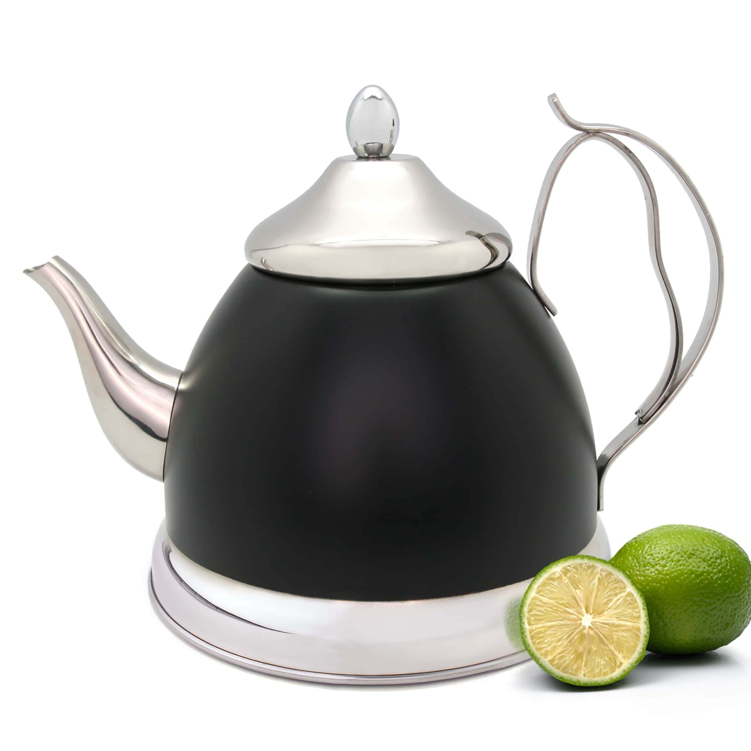 Creative Tops Creative Home Nobili-Tea Kettle 1.0 Qt Removable Tea Infuser Stainless Aqua  