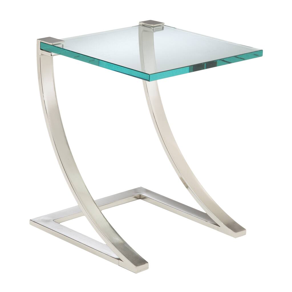 Sterling Uptown Glass End Table