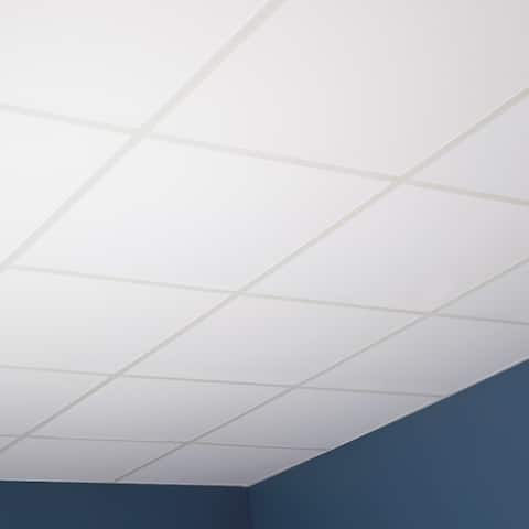 Genesis Smooth Pro White Lay-in Ceiling Tile