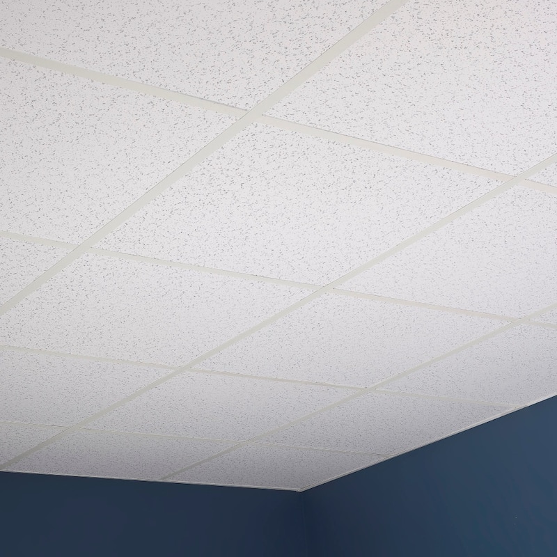 Genesis Printed Pro White 2 x 2 ft. Lay-in Ceiling Tiles