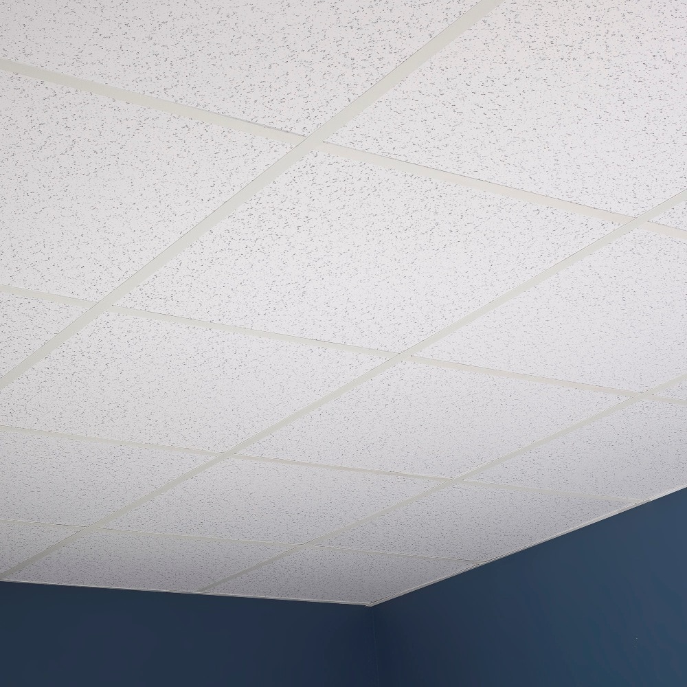Genesis Printed Pro White 2 x 2 ft. Lay-in Ceiling Tiles