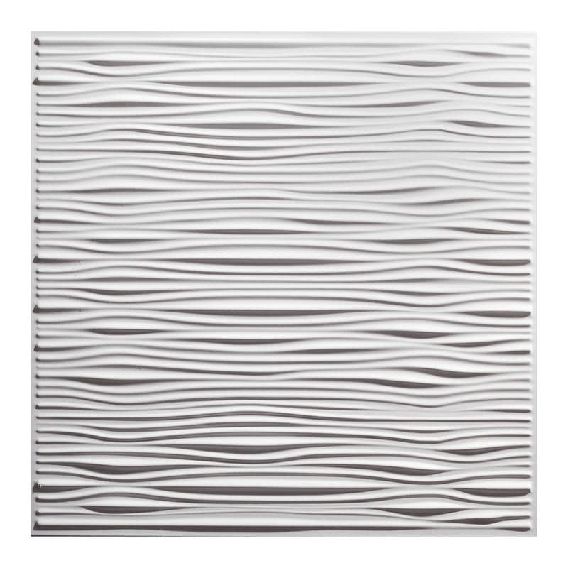 Genesis Drifts White 2 X 2 Ft Lay In Ceiling Tile Pack Of 12